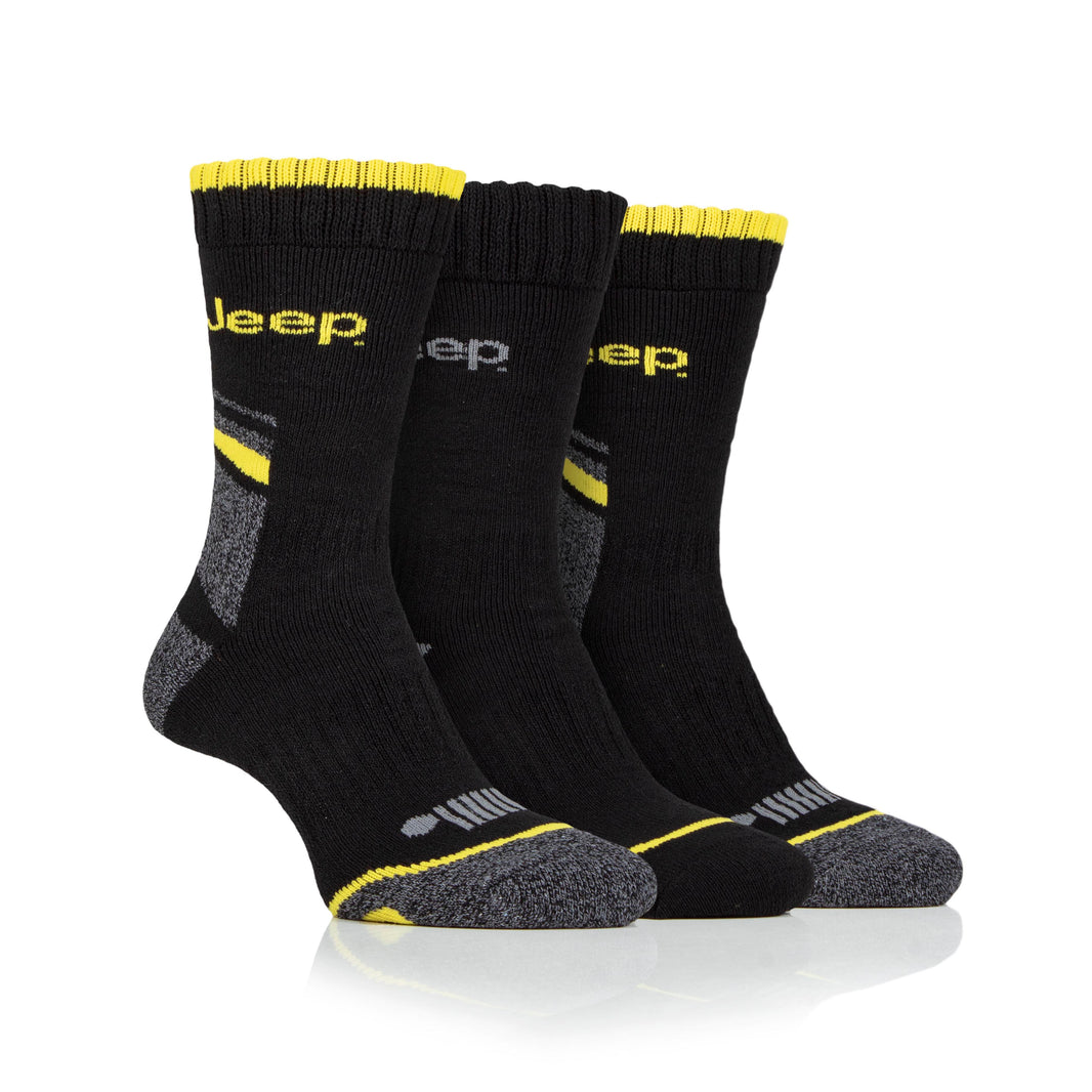 Men's 3 Pair Jeep Performance Work Boot Socks