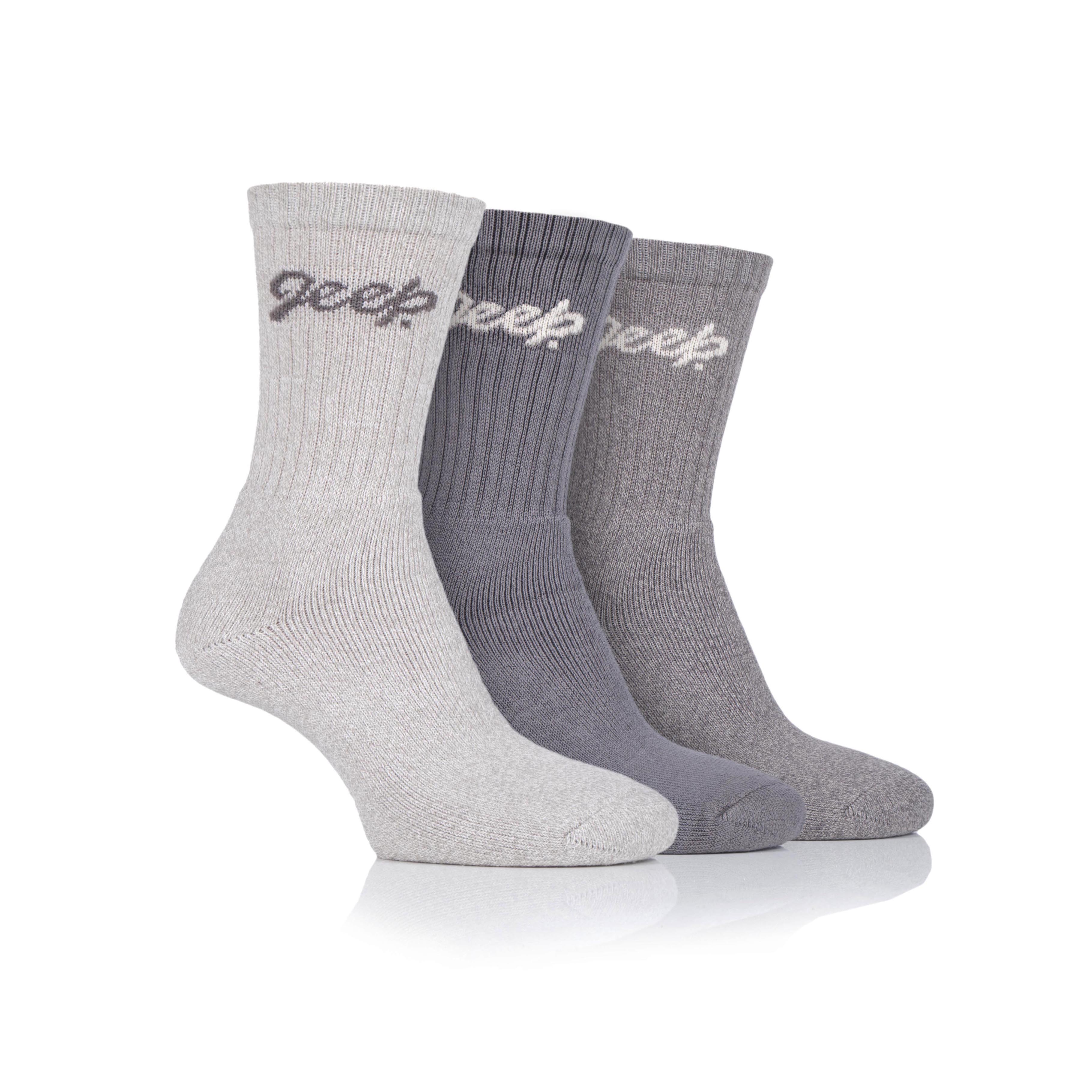 Women's 3 Pair Jeep Cotton Trail Boot Socks