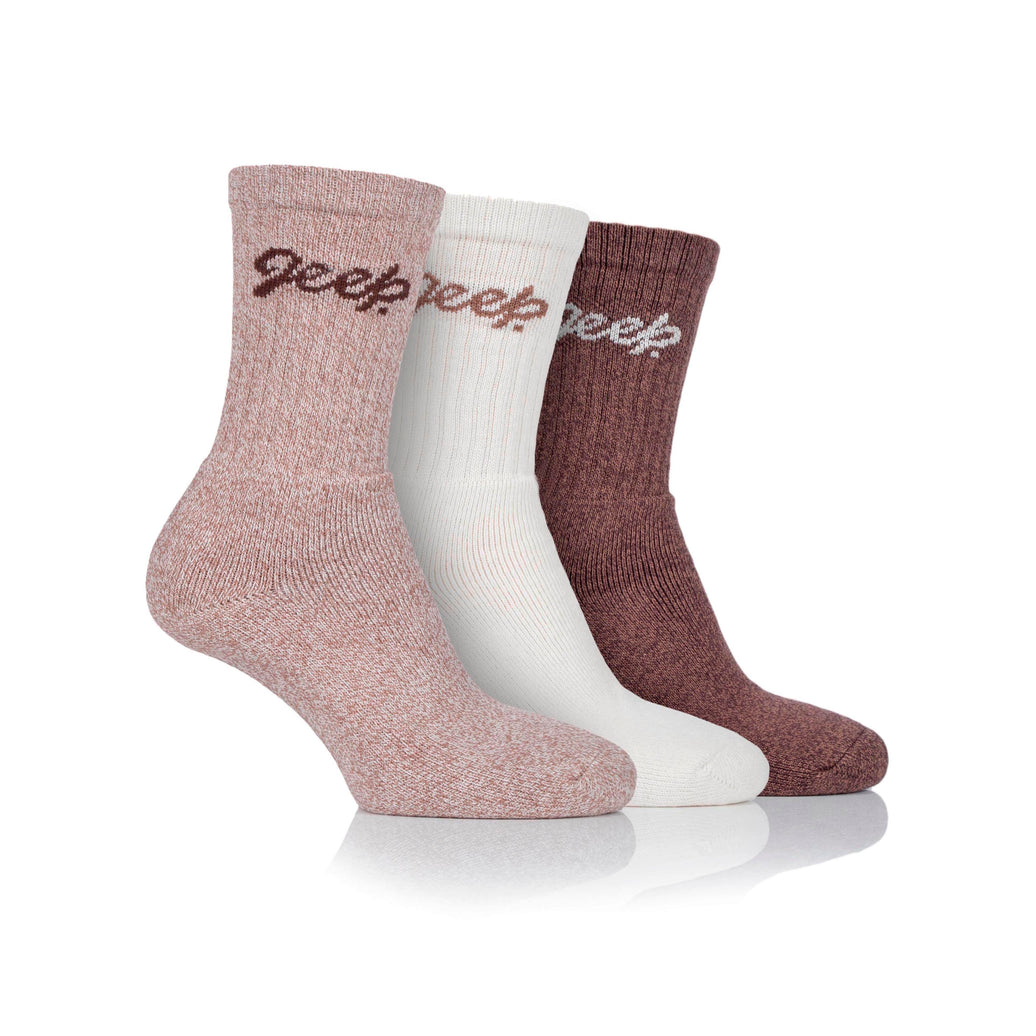 Women's 3 Pair Jeep Cotton Trail Boot Socks
