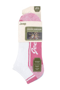 Women's 3 Pair Jeep Performance Cushioned Trainer Socks