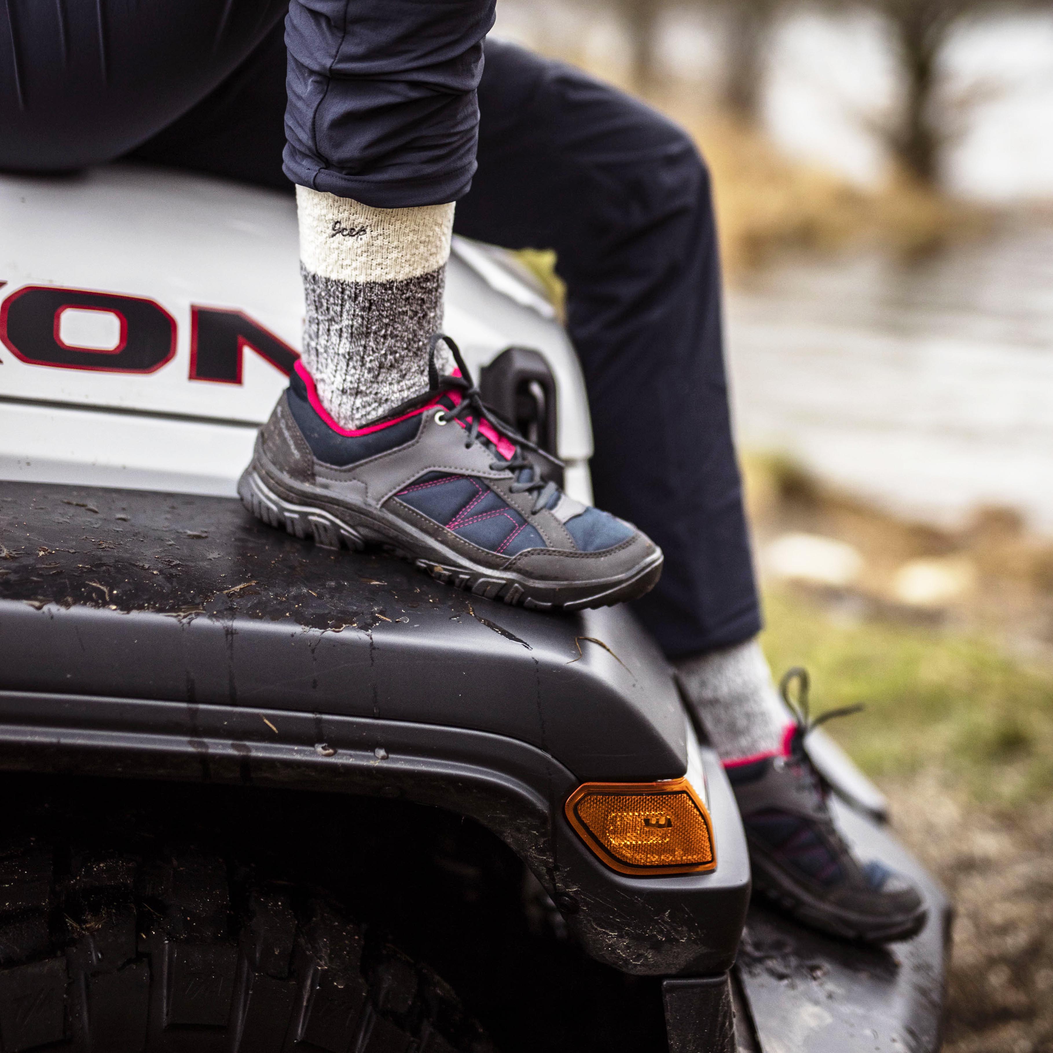 Women's 2 Pair Jeep Super-Soft Cable Knit Socks