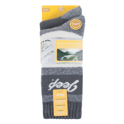 Women's 2 Pair Jeep Brushed Inside Thermal Boot Socks