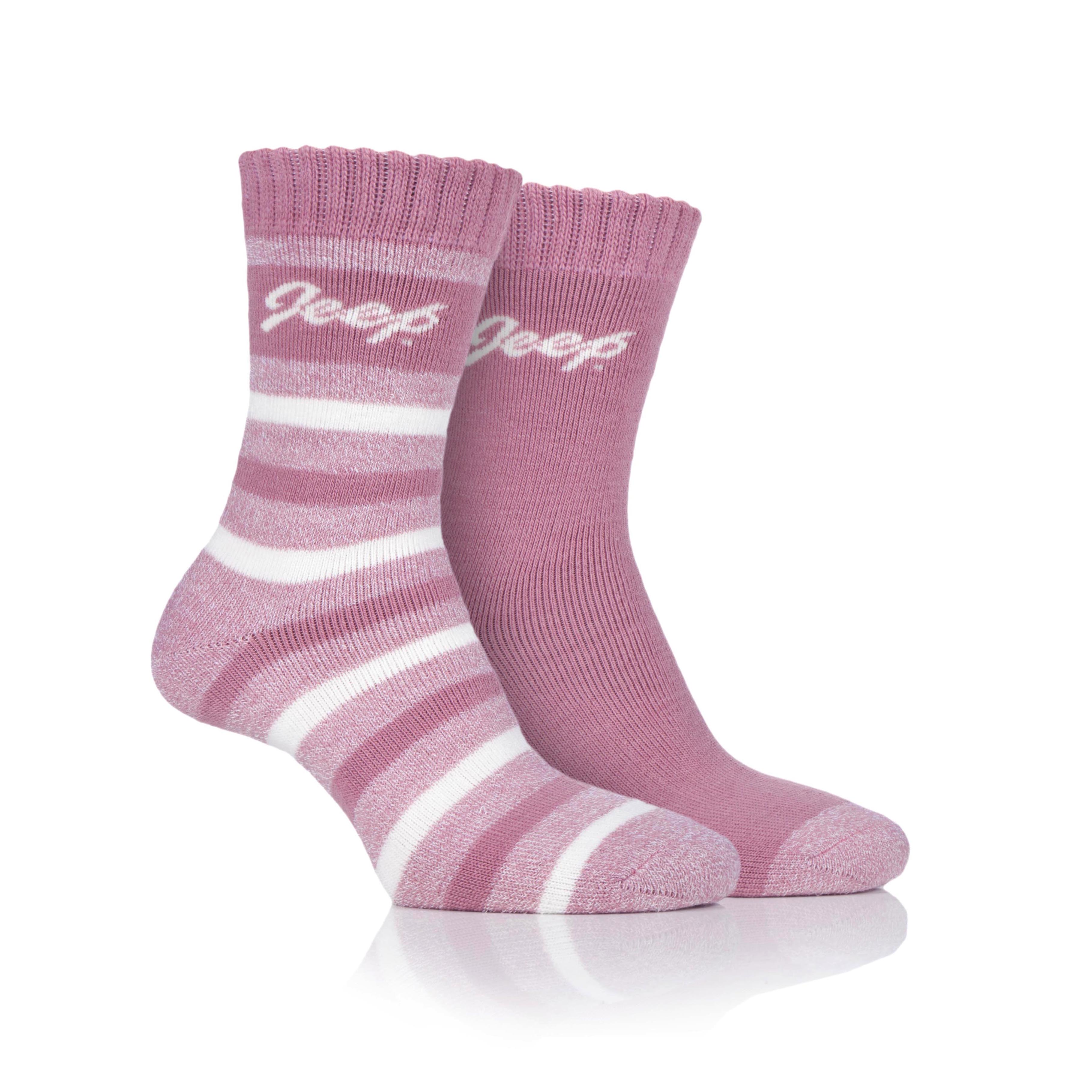 Women's 2 Pair Jeep Brushed Inside Thermal Boot Socks