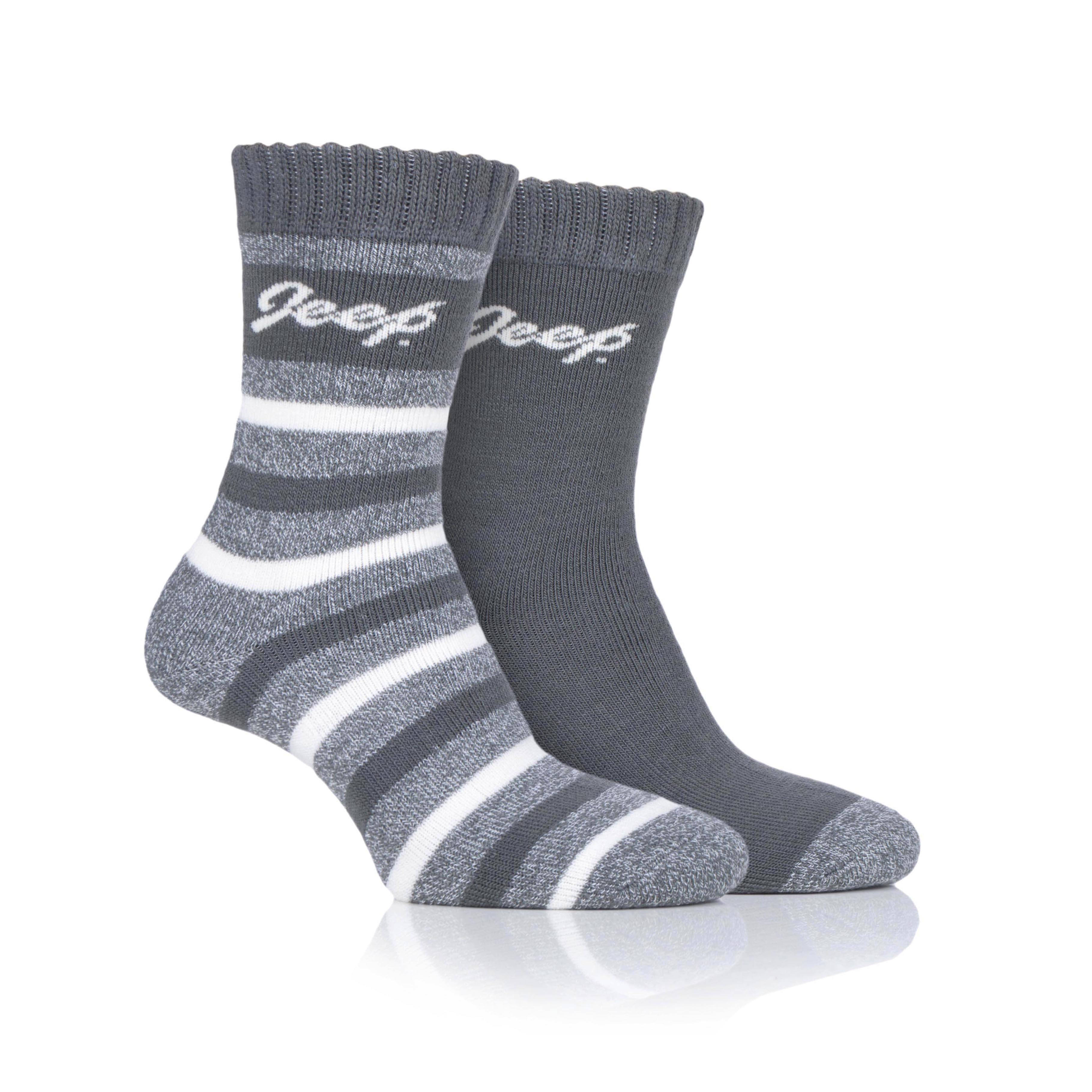 Women's 2 Pair Jeep Brushed Inside Thermal Boot Socks