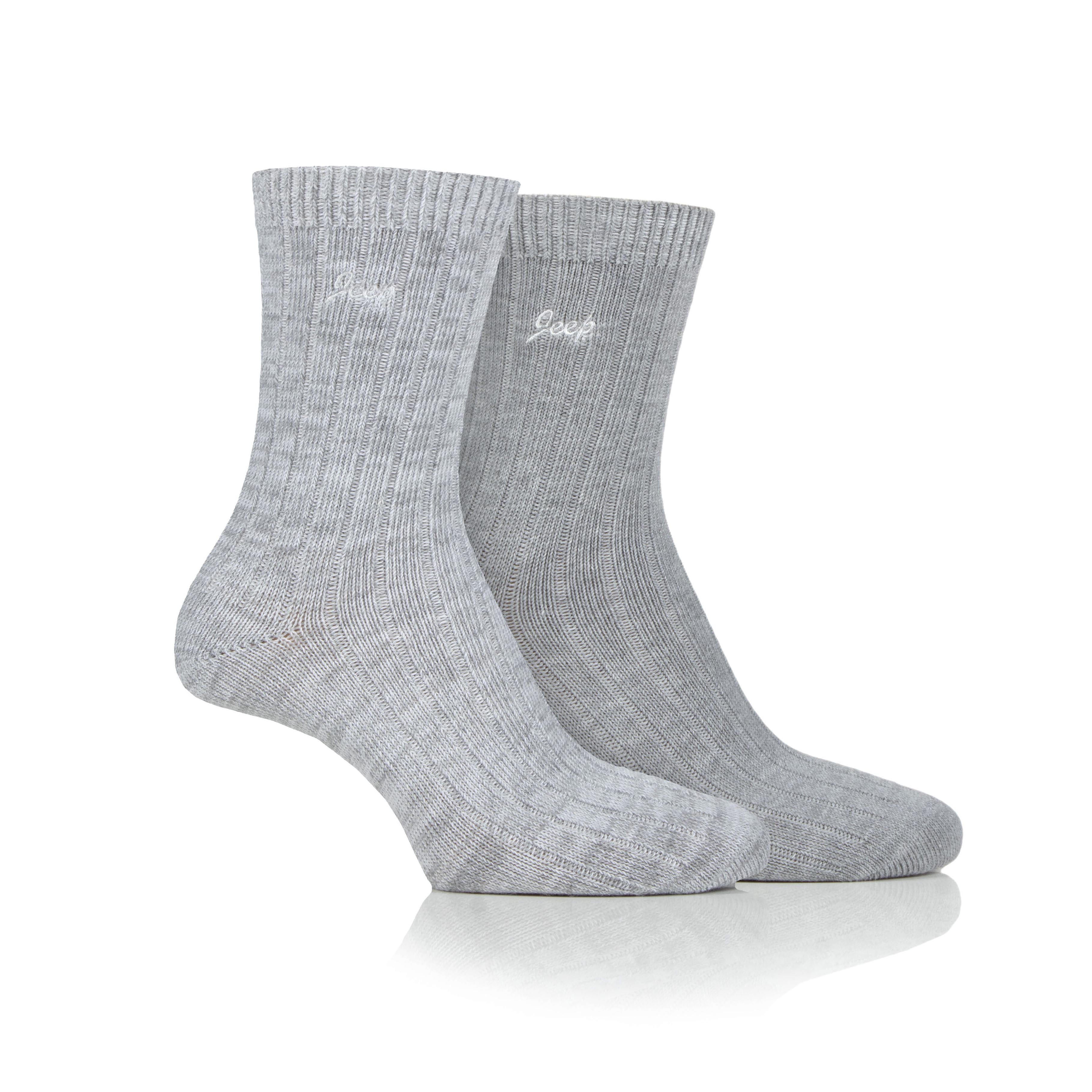 Women's 2 Pair Jeep Super-Soft Ribbed Socks