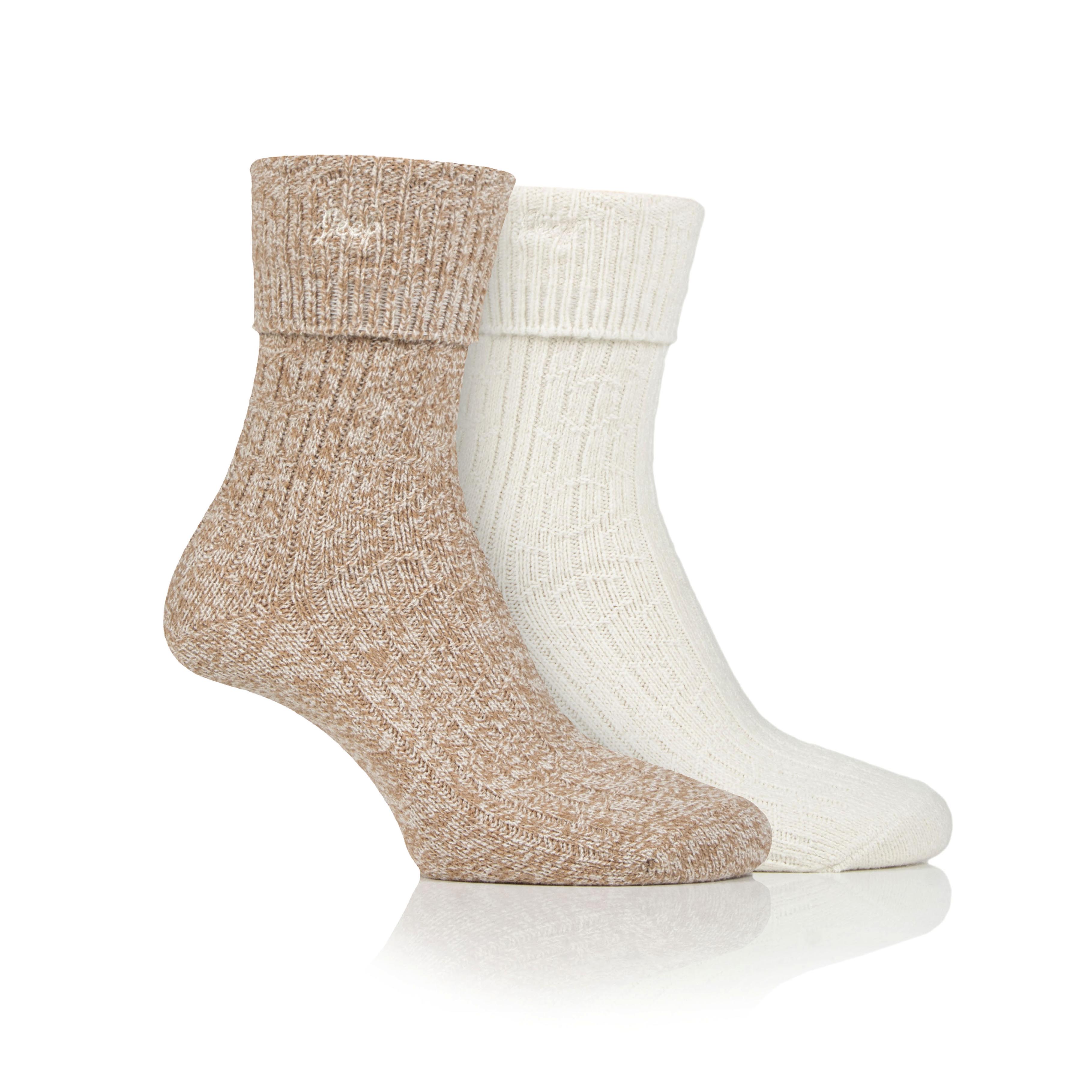 Women's 2 Pair Jeep Super-Soft Turn Over Top Socks