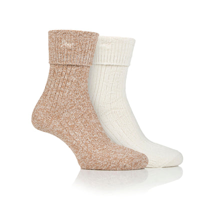 Women's 2 Pair Jeep Super-Soft Turn Over Top Socks