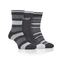 Women's 3 Pair Jeep Performance Striped Boot Socks