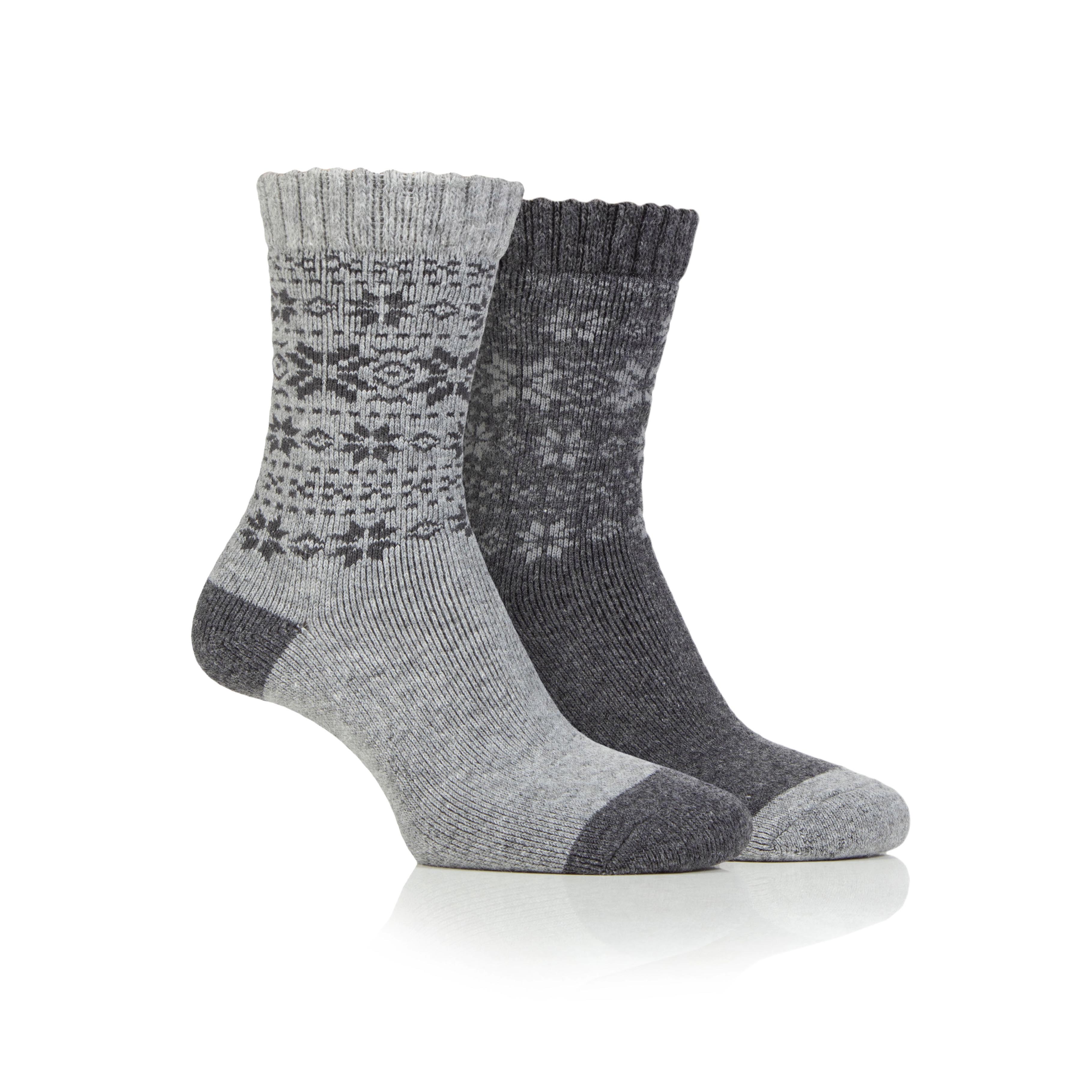 Women's 2 Pair Jeep Wool Blend Thermal Boot Socks