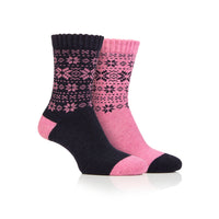 Women's 2 Pair Jeep Wool Blend Thermal Boot Socks