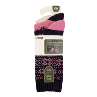Women's 2 Pair Jeep Wool Blend Thermal Boot Socks