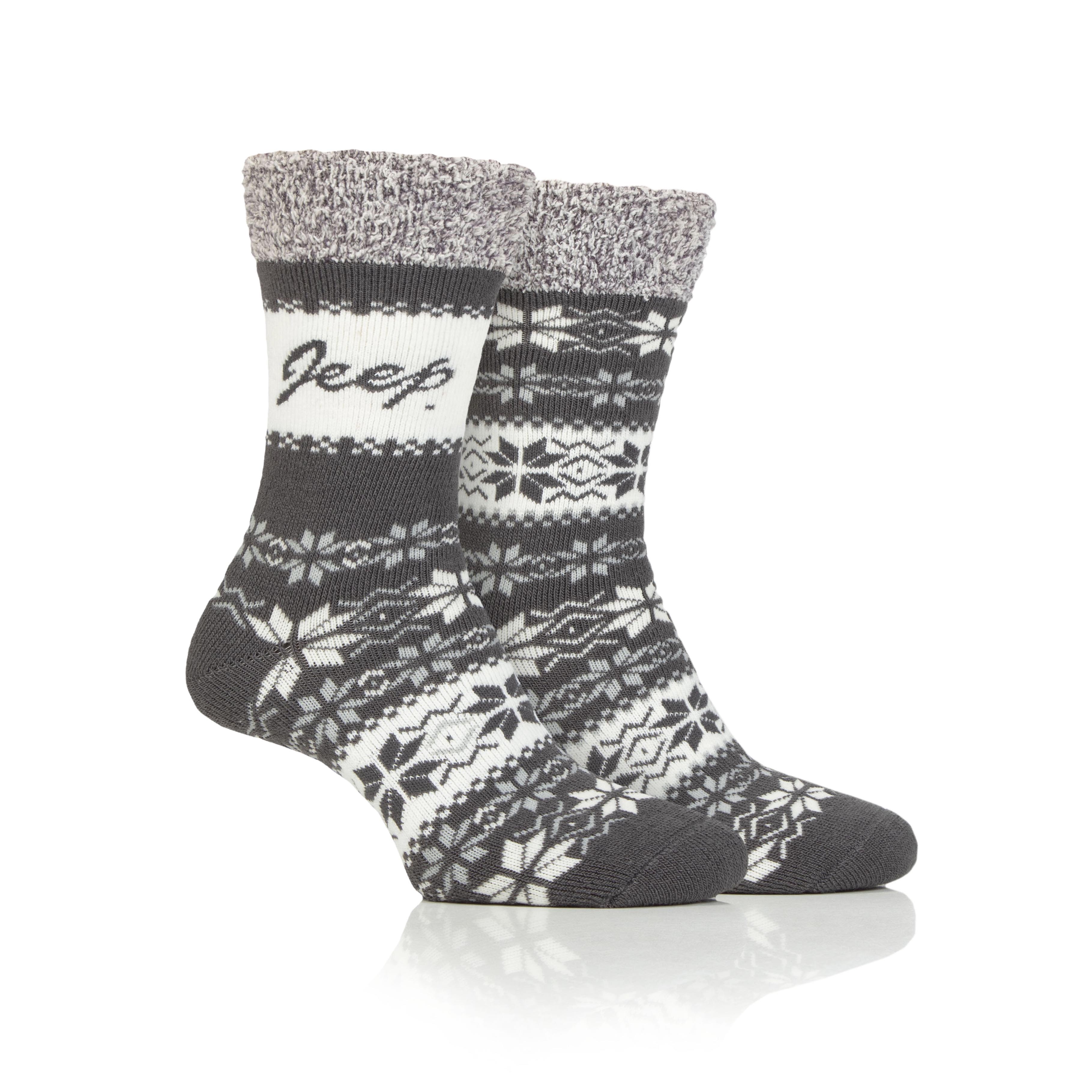 Women's 2 Pair Jeep Fairisle Thermal Performance Boot Socks