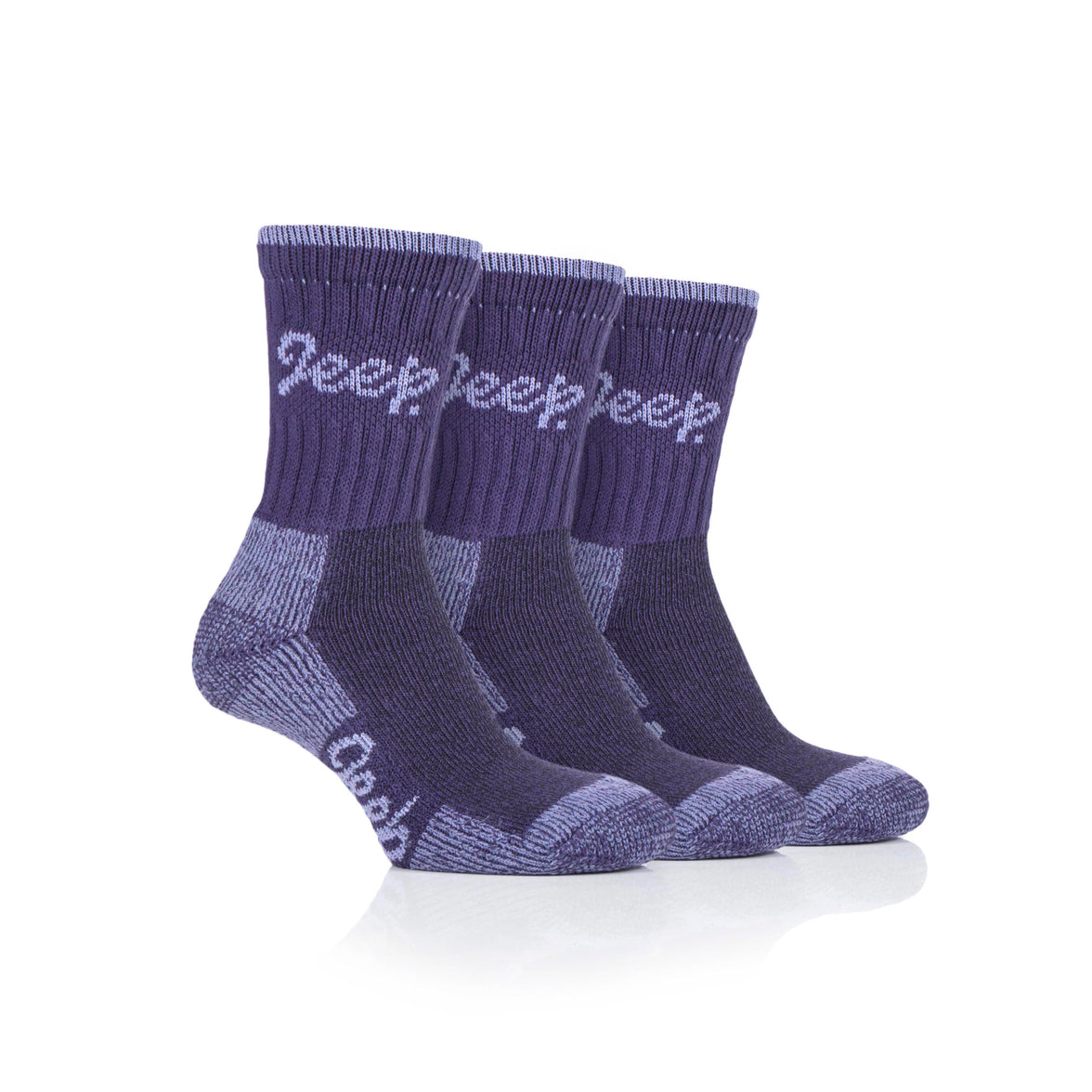 Women's 3 Pair Jeep Luxury Heavyweight Cotton Boot Socks