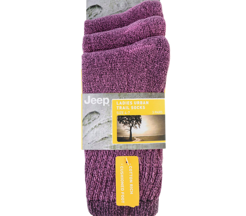 Women's 3 Pair Jeep Cotton Vintage Boot Socks