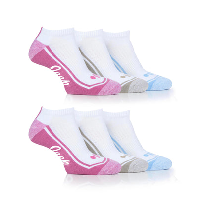 Women's 6 Pair Jeep Performance Cushioned Trainer Socks
