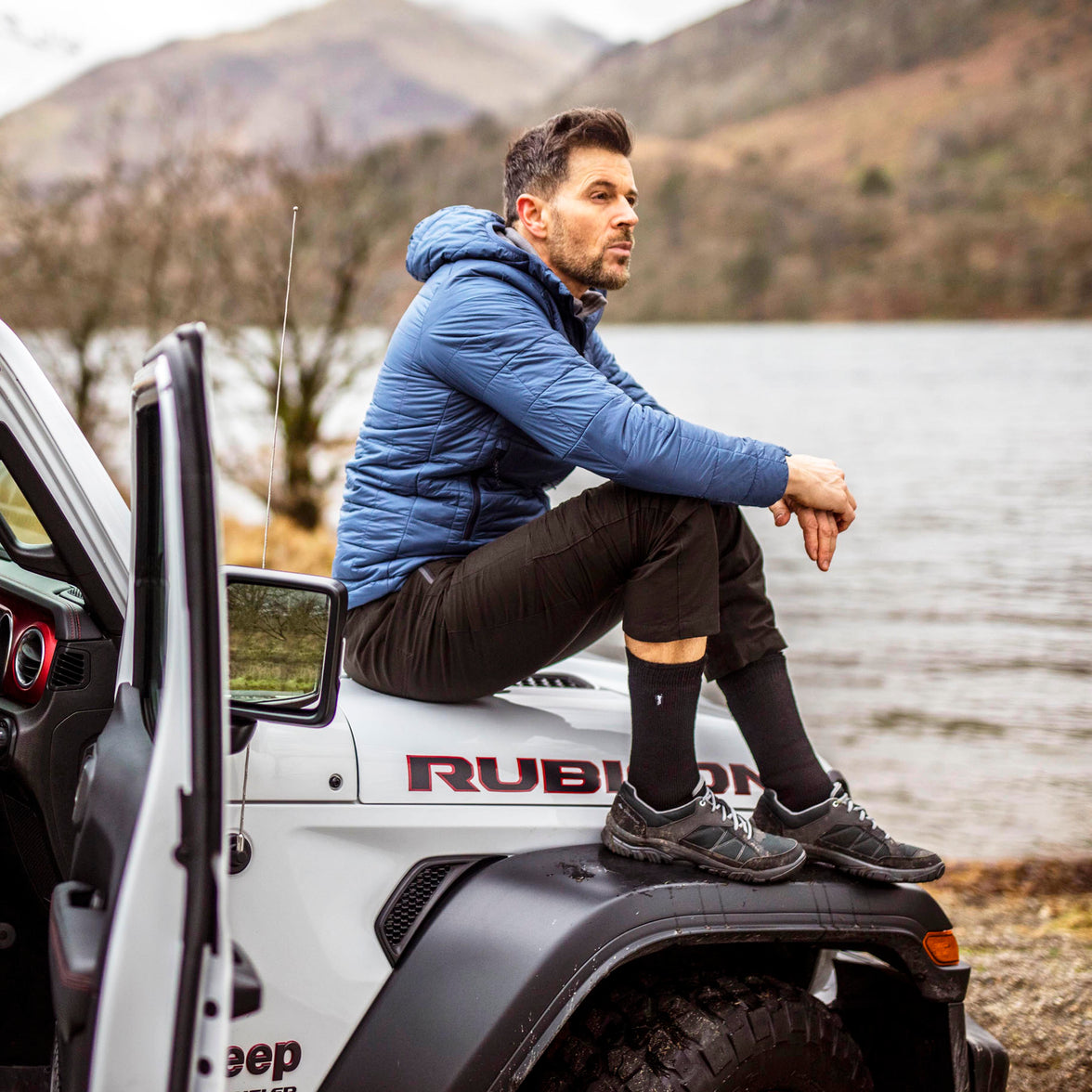 Men's 1 Pair Jeep Brushed Inside Super-Thermal Boot Socks