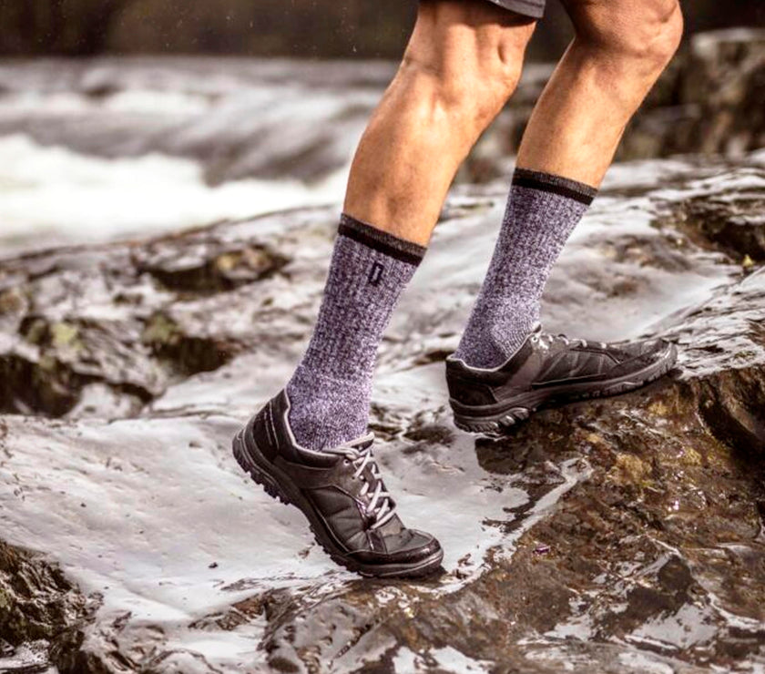 Mens 3 Pair Jeep Cotton Trail Boot Socks