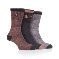 Mens 3 Pair Jeep Cotton Trail Boot Socks