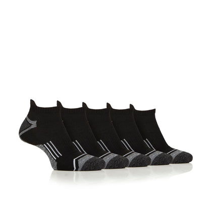 Men's 5 Pair Jeep Performance Technical Trainer Sport Socks