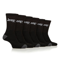 Men's 6 Pair Jeep Performance Crew Sports Socks