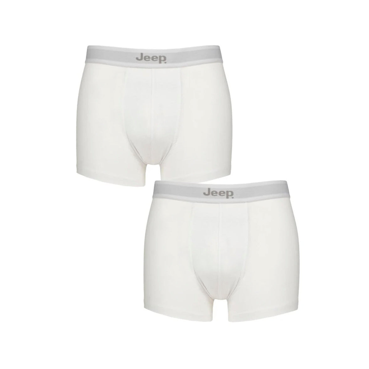 Men's 2 Pack Jeep Cotton Plain Fitted Trunks