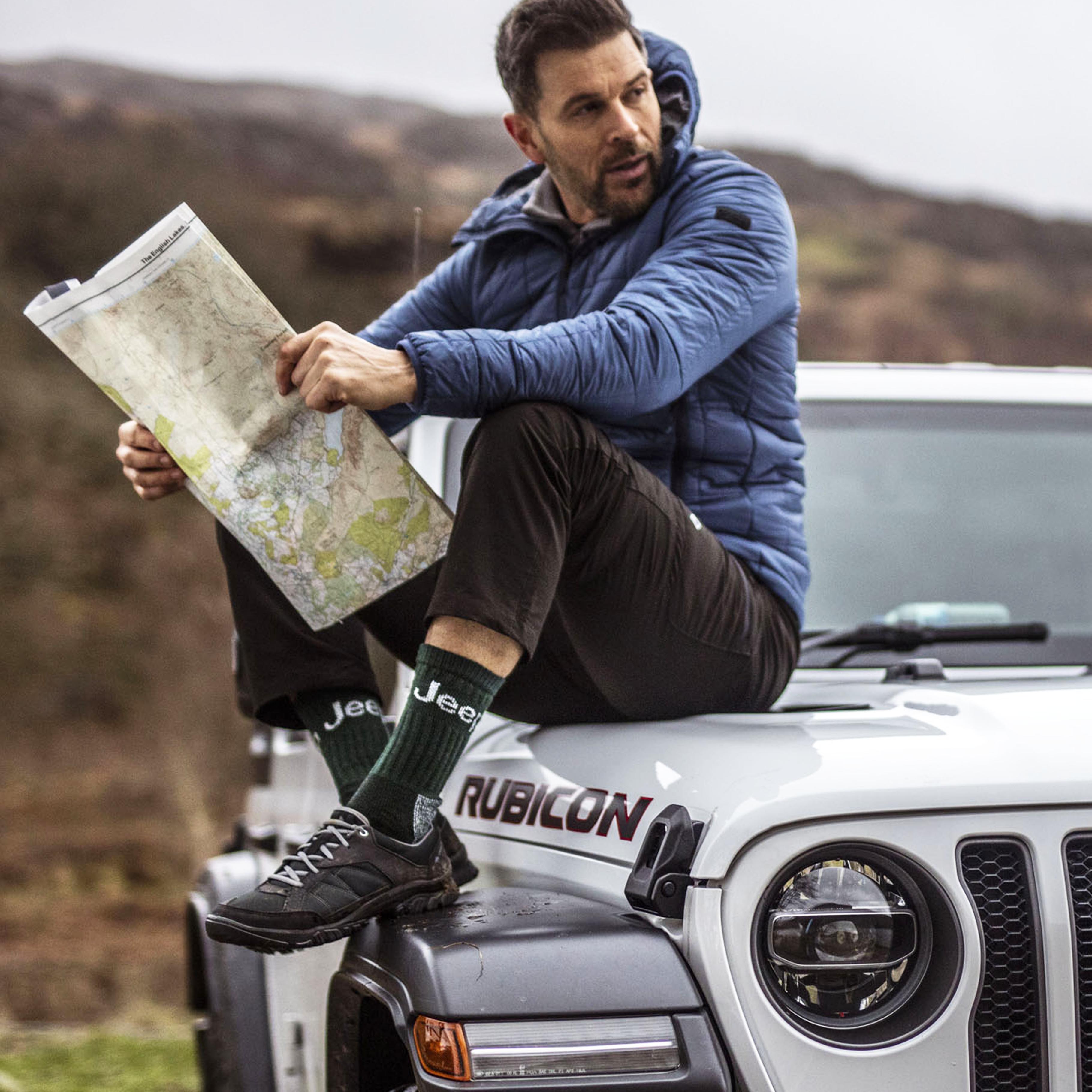 Mens 3 Pair Jeep Luxury Heavyweight Cotton Boot Socks