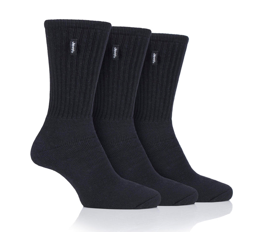 Men's 3 Pair Jeep Cotton Vintage Boot Socks