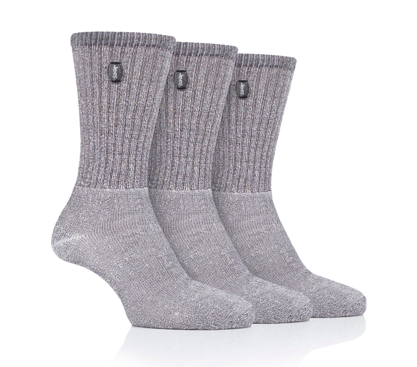 Men's 3 Pair Jeep Cotton Vintage Boot Socks