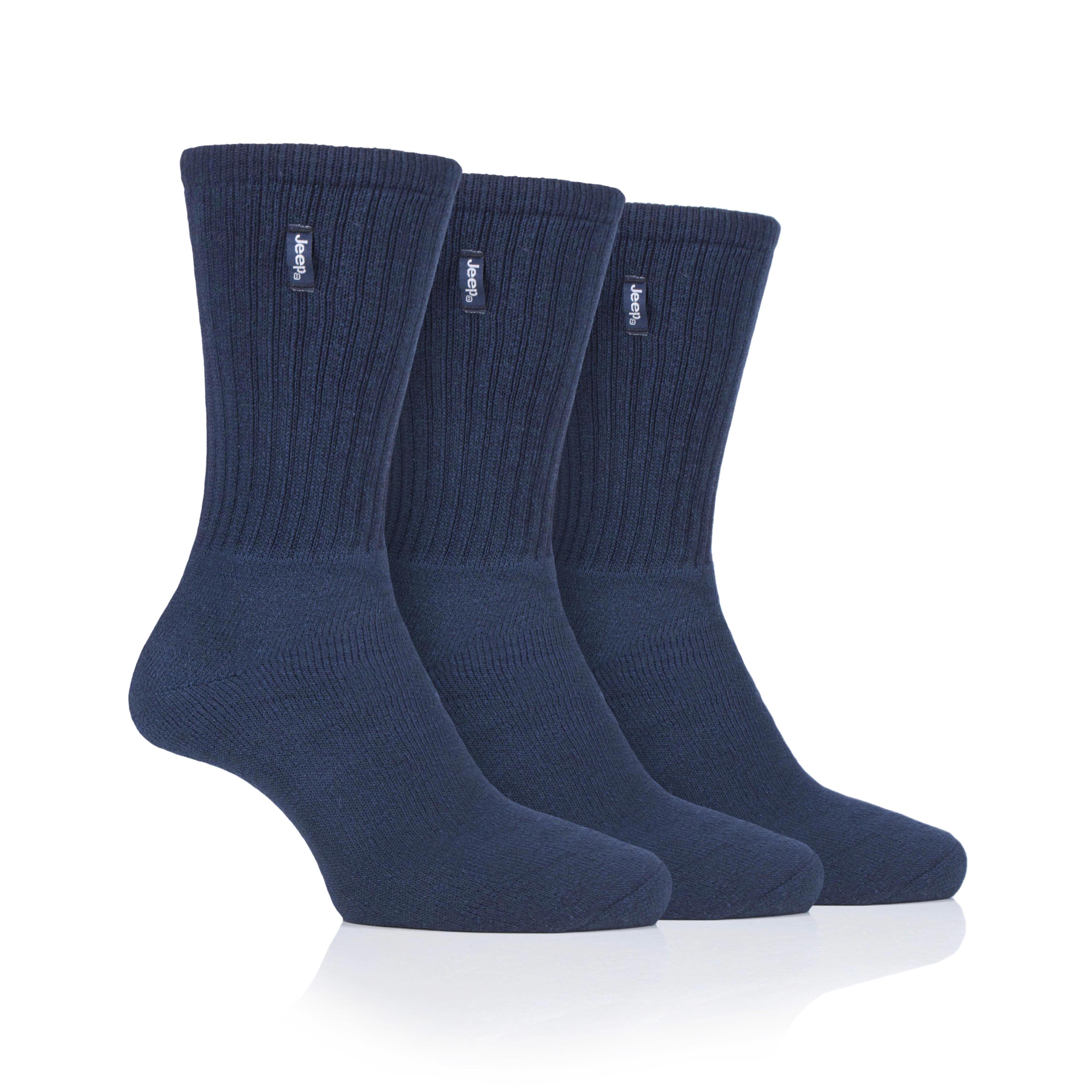 Men's 3 Pair Jeep Cotton Vintage Boot Socks