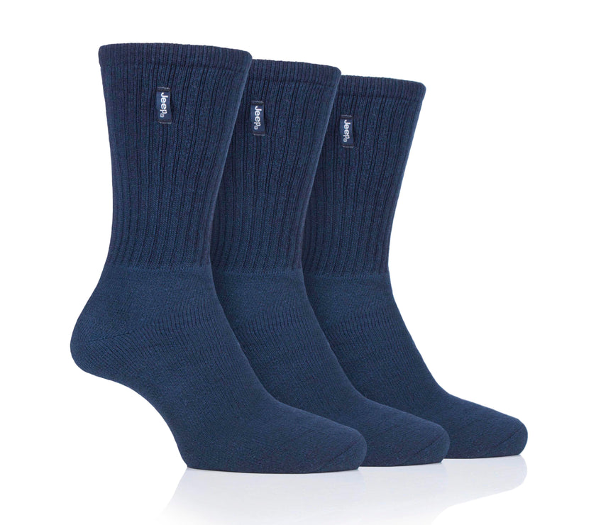 Men's 3 Pair Jeep Cotton Vintage Boot Socks
