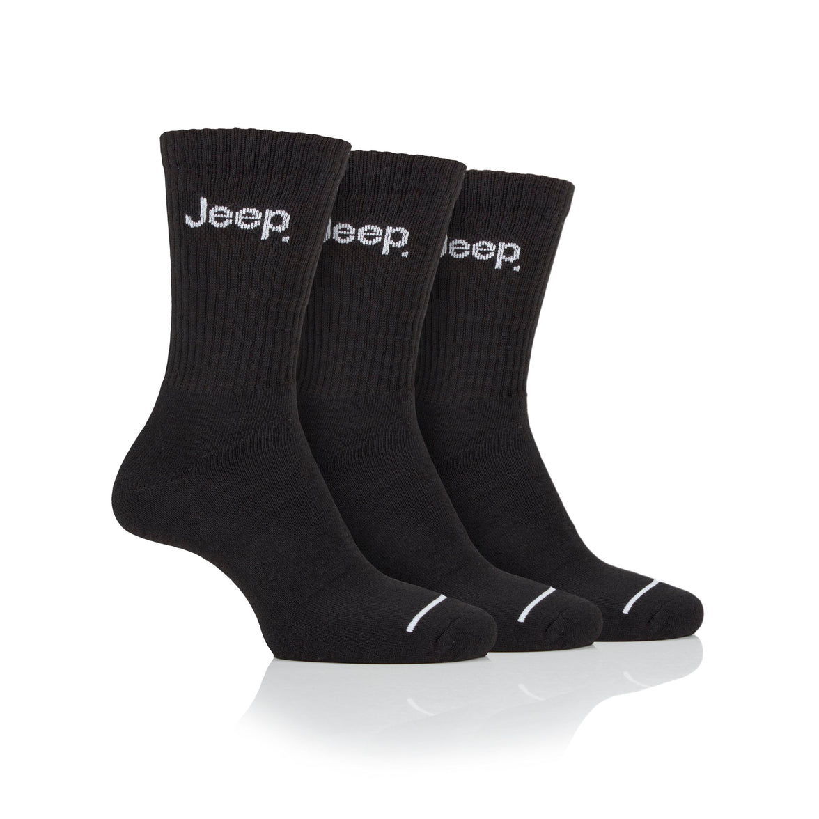 Men's 3 Pair Jeep Performance Leisure Crew Socks