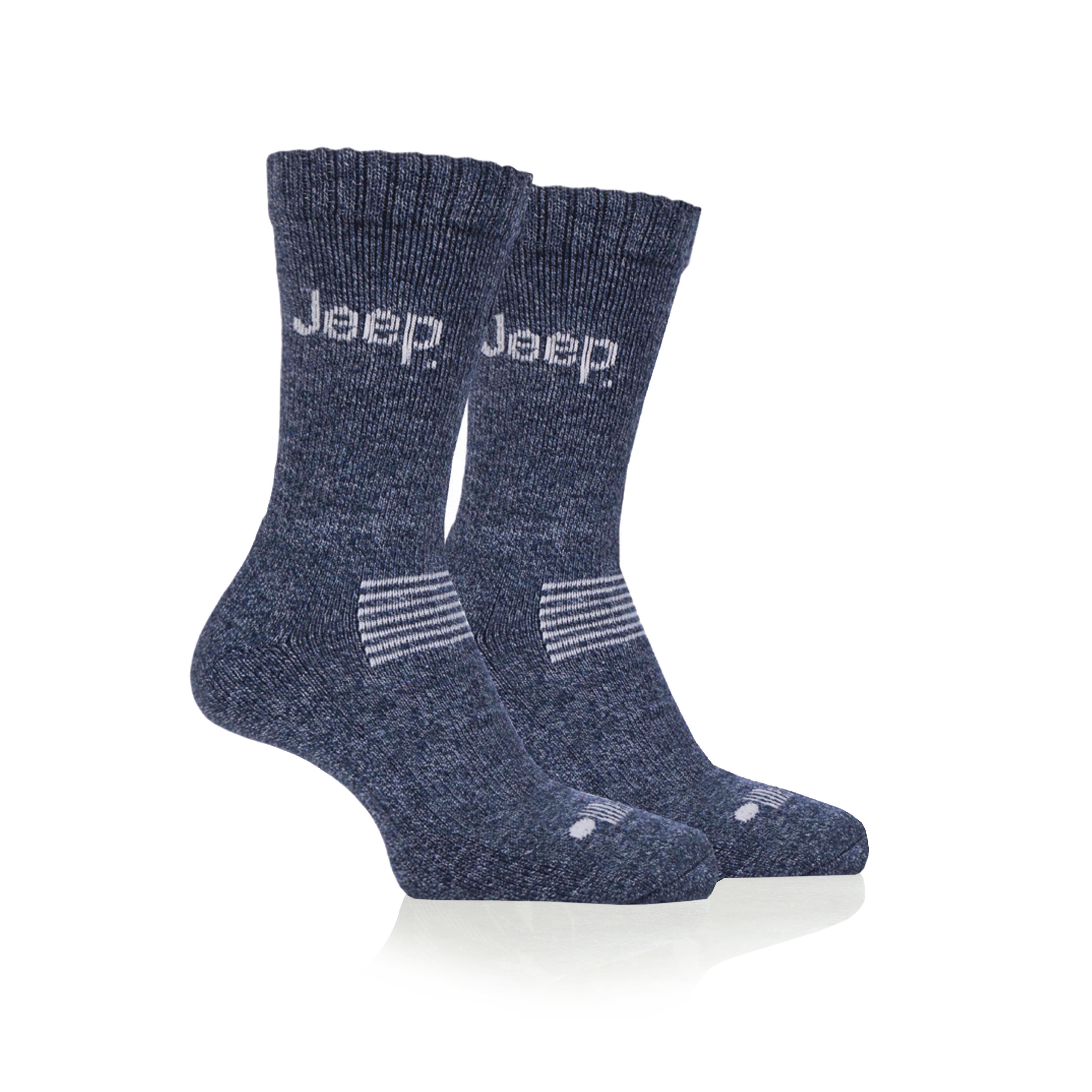 Men's 2 Pair Jeep Performance Wool Blend Thermal Socks