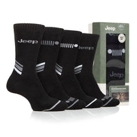 Men's 4 Pair Jeep Performance Boots Socks Gift Box