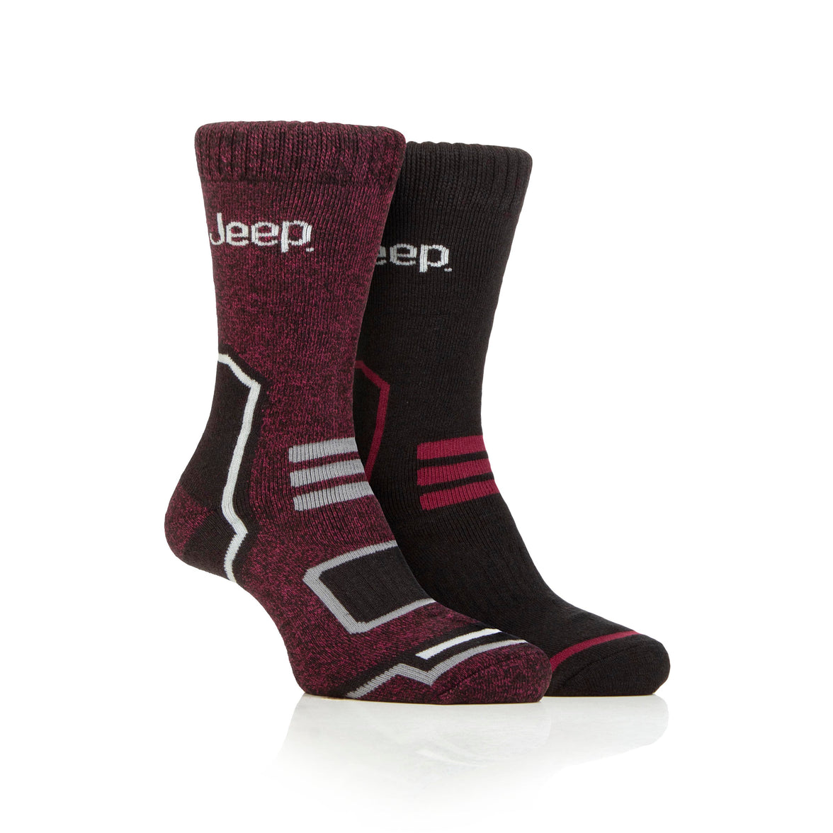 Men's 2 Pair Jeep Technical Thermal Boot Socks