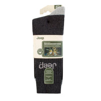 Men's 4 Pair Jeep Plain Regenerated Cotton Boot Socks