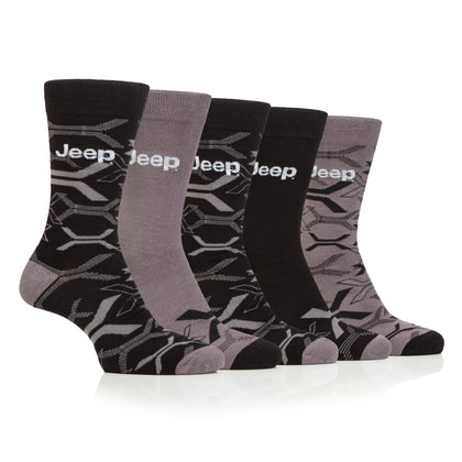 Men's 5 Pair Jeep Camo Everyday Bamboo Socks