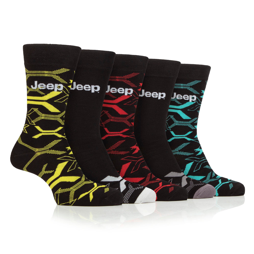 Men's 5 Pair Jeep Camo Everyday Bamboo Socks