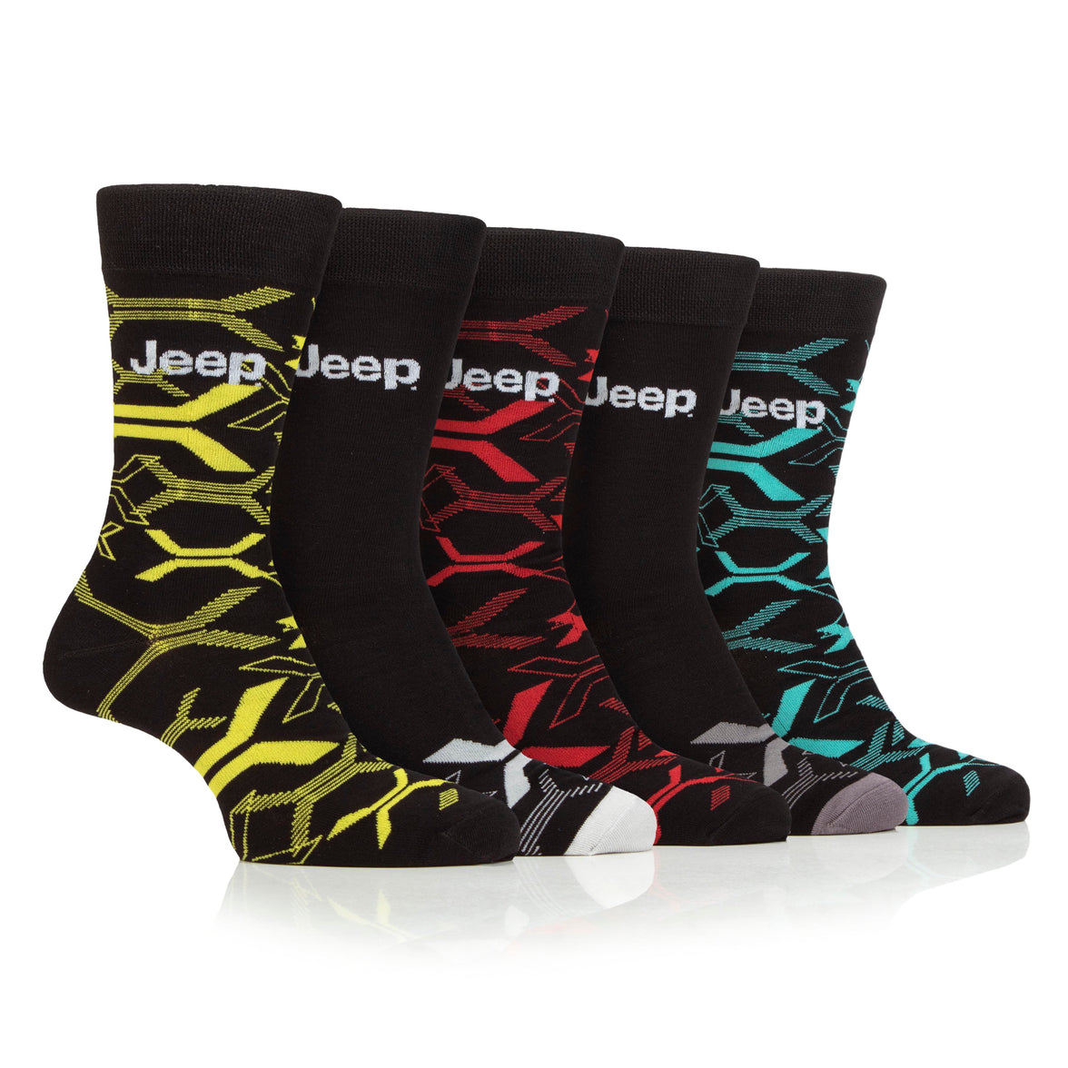 Men's 5 Pair Jeep Camo Everyday Bamboo Socks