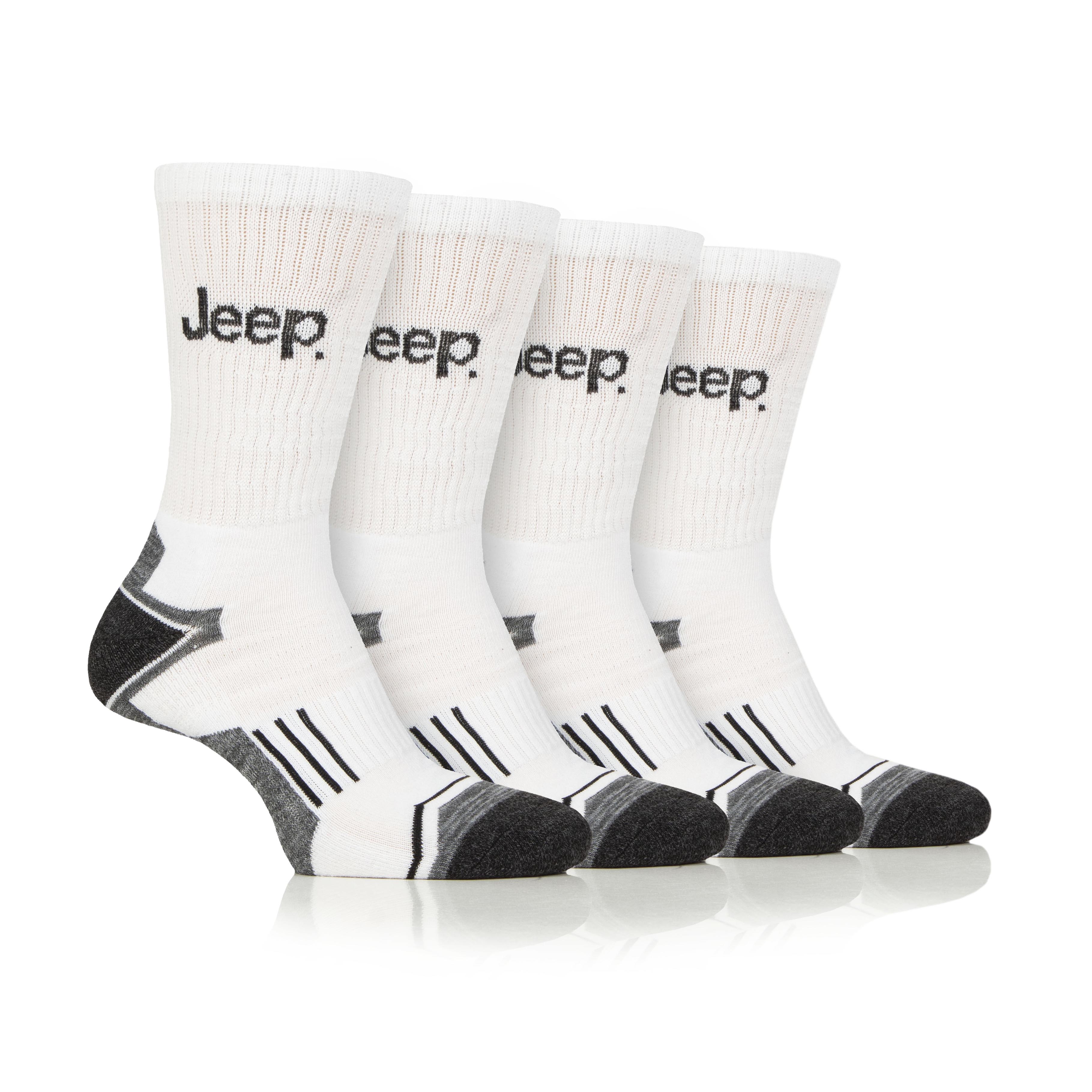 Men's 4 Pair Jeep Performance Technical Crew Sport Socks