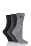 Ladies 3 Pair Jeep Terrain Leisure Socks