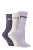 Ladies 3 Pair Jeep Cushioned Foot Cotton Boot Socks