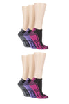 Ladies 6 Pair Jeep Performance Polyester Cushioned Trainer Socks