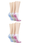 Ladies 6 Pair Jeep Performance Polyester Cushioned Trainer Socks