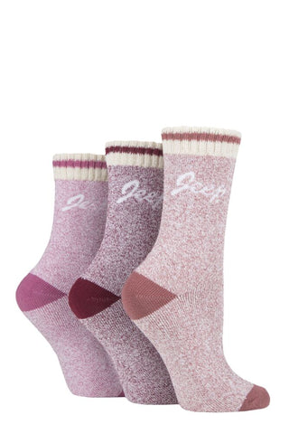 Ladies 3 Pair Jeep Cushioned Performance Boot Socks