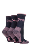 Ladies 3 Pair Jeep Luxury Terrain Boot Socks