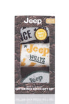 Mens 3 Pair Jeep Logo Gift Box Socks