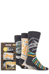 Mens 3 Pair Jeep Logo Gift Box Socks