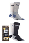 Mens 4 Pair Jeep Performance Cushioned Sports Socks Gift Box