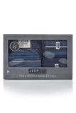 Mens 3 Pack Jeep Spirit Gift Boxed Mixed Striped Boxer Shorts and Socks