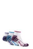 Ladies 3 Pair Jeep Cushioned Cotton Ankle Socks